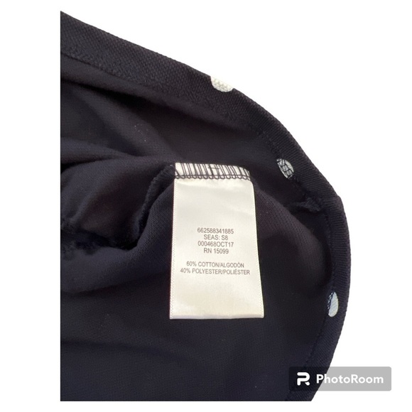 NWOT Toughskins girls navy white polka dot dress 5 - Picture 4 of 4